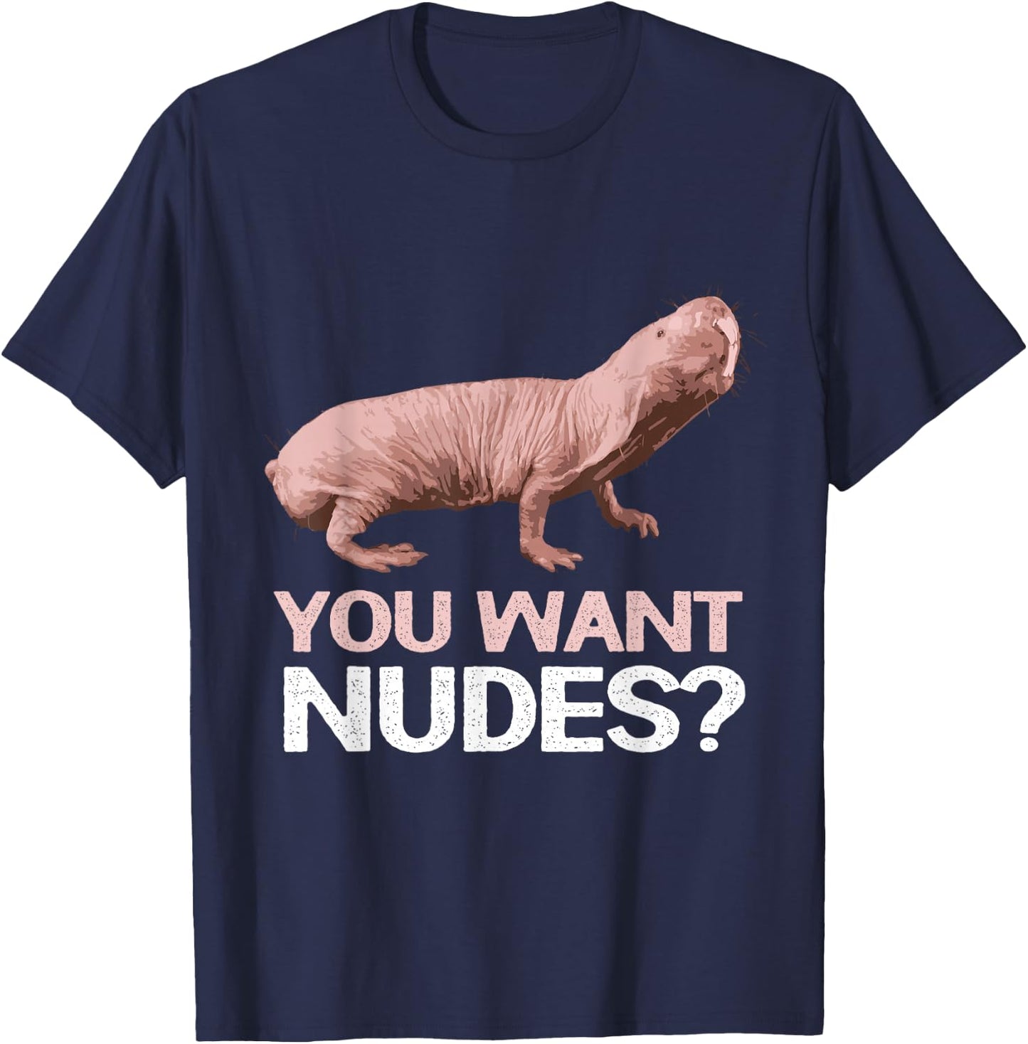 Naked Mole Rat T-Shirt - T-Shirt | Navy