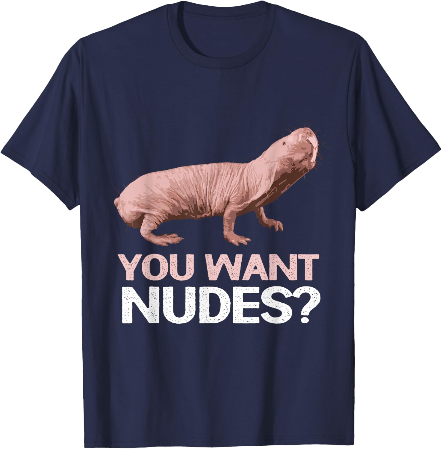 Naked Mole Rat T-Shirt - T-Shirt | Navy