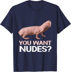 Naked Mole Rat T-Shirt - T-Shirt | Navy