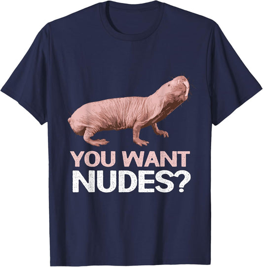 Naked Mole Rat T-Shirt - T-Shirt | Navy