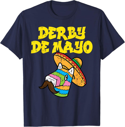 Derby De Mayo Pinata Cinco De Mayo Mexican Fiesta Party T-Shirt - T-Shirt | Navy