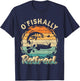 Funny O'fishally Retired for Retired Fishing Men Vintage T-Shirt - T-Shirt | Navy