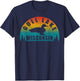 Gull Lake Northern Wisconsin Sunset Loon T-Shirt - T-Shirt | Navy