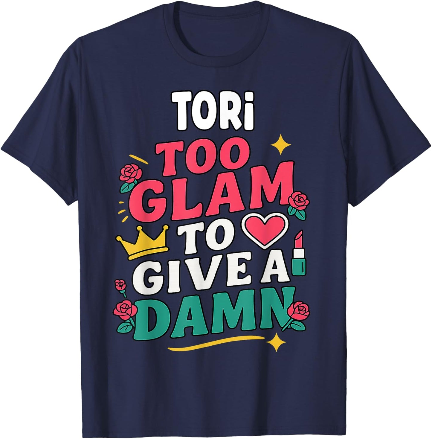 TORI Personalized Women's Gift Custom TORI T-Shirt - T-Shirt | Navy