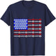 Mechanic Proud American Patriotic USA Flag of Tools T-Shirt - T-Shirt | Navy