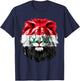 Iraqi Flag Iraq Pride Lion Face Iraq Flag T-Shirt - T-Shirt | Navy