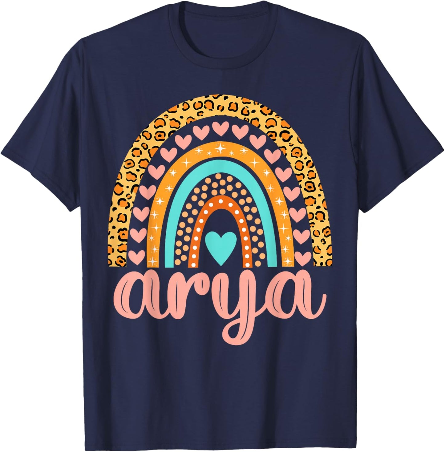 Arya Arya Name Birthday Shirt Gift T-Shirt - T-Shirt | Navy