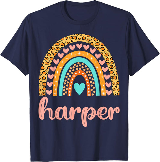 Harper Harper Name Birthday Shirt Gift T-Shirt - T-Shirt | Navy