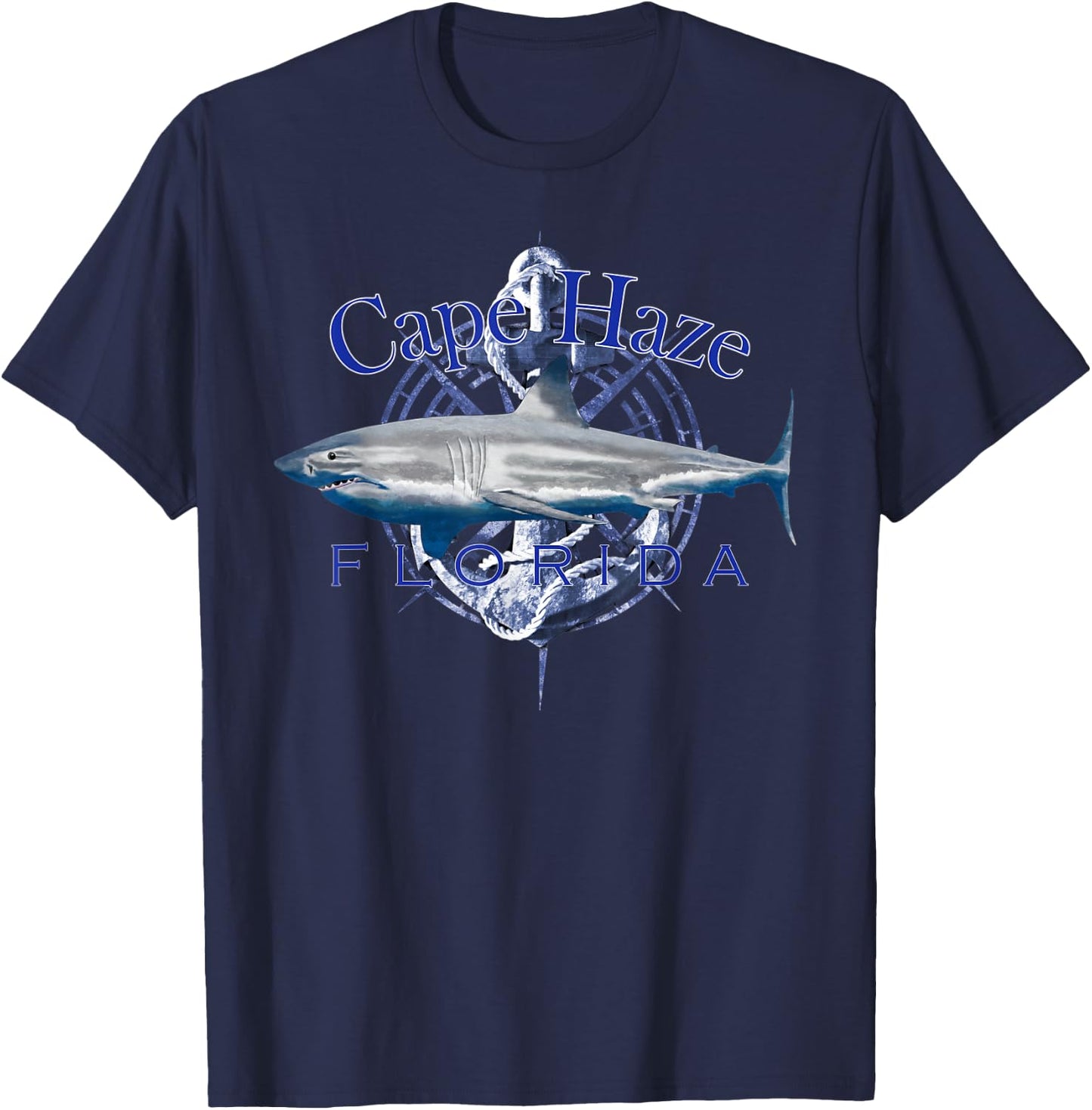 Cape Haze Florida Nautical Sailing Boating T-Shirt - T-Shirt | Navy