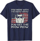 You Mess With The Meow Meow You Get The Peow Peow Funny Cat T-Shirt - T-Shirt | Navy