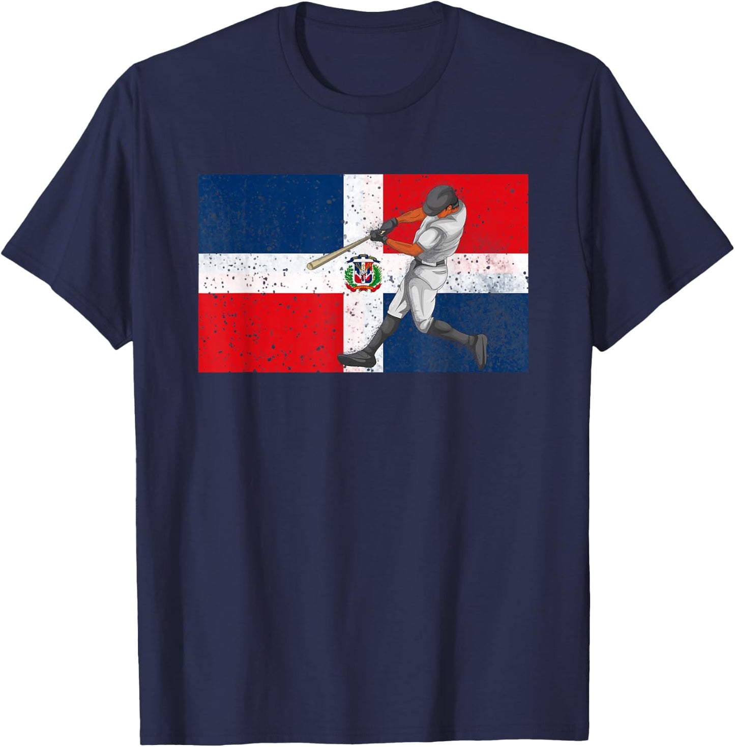 Dominican Republic Baseball Dominicana T-Shirt - T-Shirt | Navy