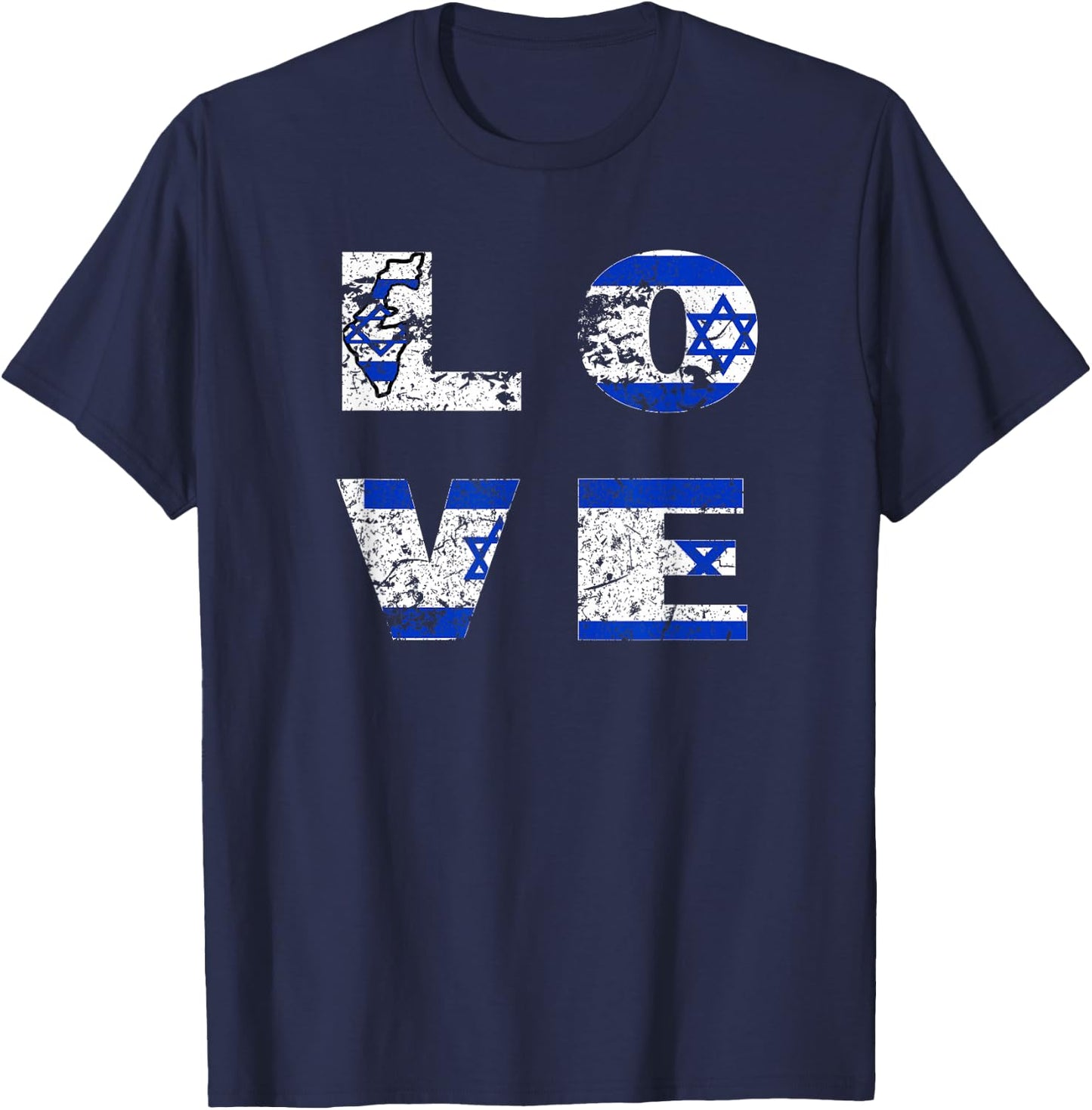Israel Shirt Independence Day 70 Jewish Israeli Flag Women Men T-Shirt - T-Shirt | Navy