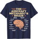 Aircraft Mechanics Brain Shirt Aviation T-Shirt - T-Shirt | Navy