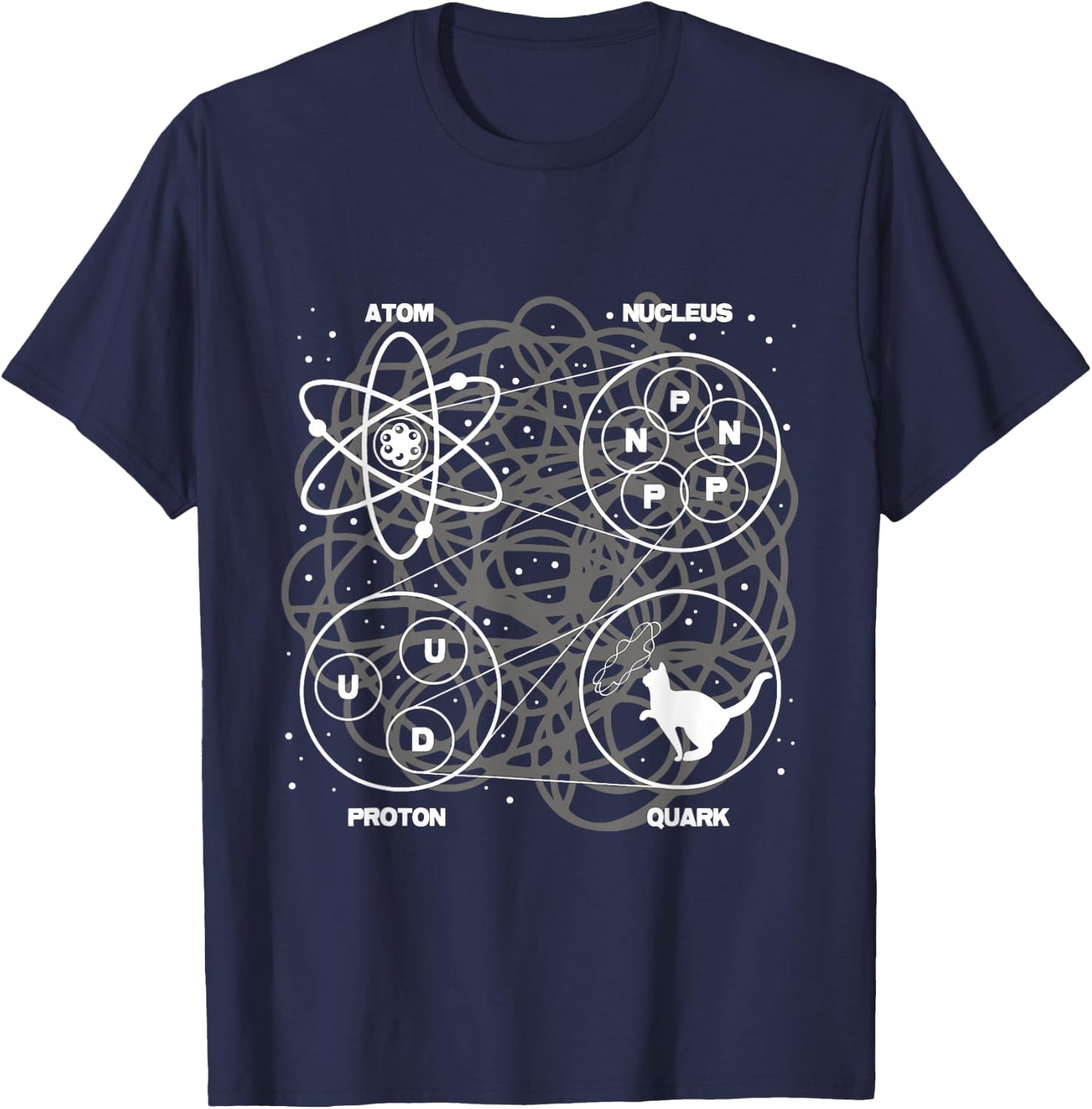 Quantum Mechanics String Theory - Physicist Science Lover T-Shirt - T-Shirt | Navy