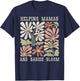 Boho Floral Helping Mama And Babies Bloom Lactation IBCLC T-Shirt - T-Shirt | Navy