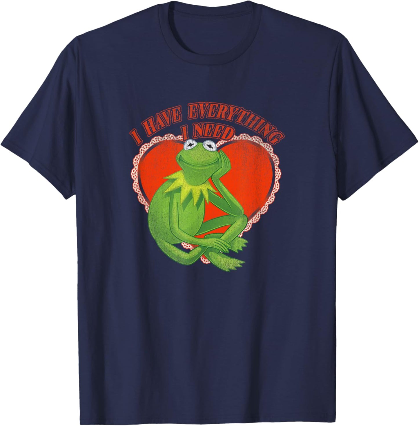 Disney The Muppets Valentine's Day Kermit I Have Everything T-Shirt - T-Shirt | Navy