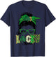 One Lucky Mama St Patricks Day Mom Mother Shamrock T-Shirt - T-Shirt | Navy