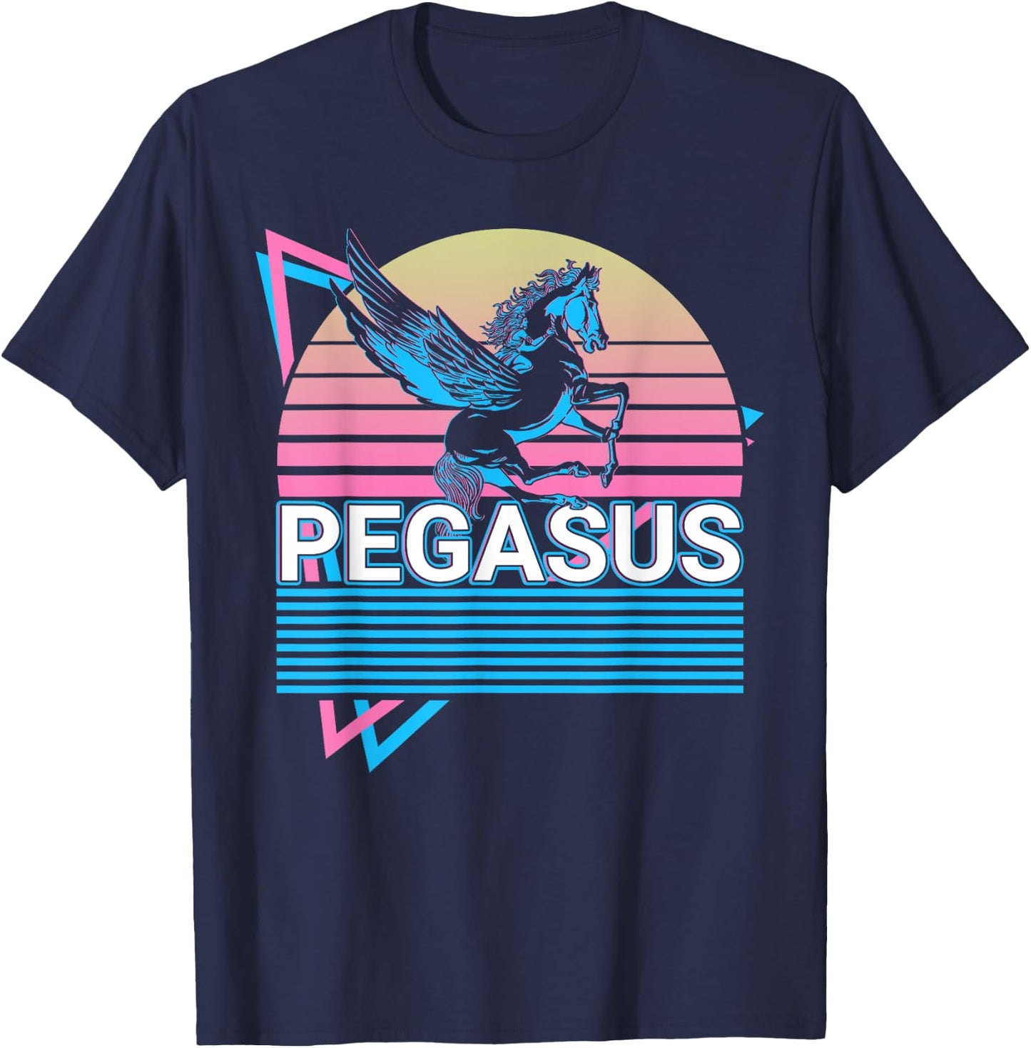 Pegasus Winged Horse Ancient Greek T-Shirt - T-Shirt | Navy