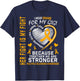 Orange Gigi Multiple Sclerosis Awareness Inspirational Quote T-Shirt - T-Shirt | Navy