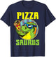 Pizza Saurus T-Rex Dinosaur Eating Pizza Pizzasaurus T-Shirt - T-Shirt | Navy