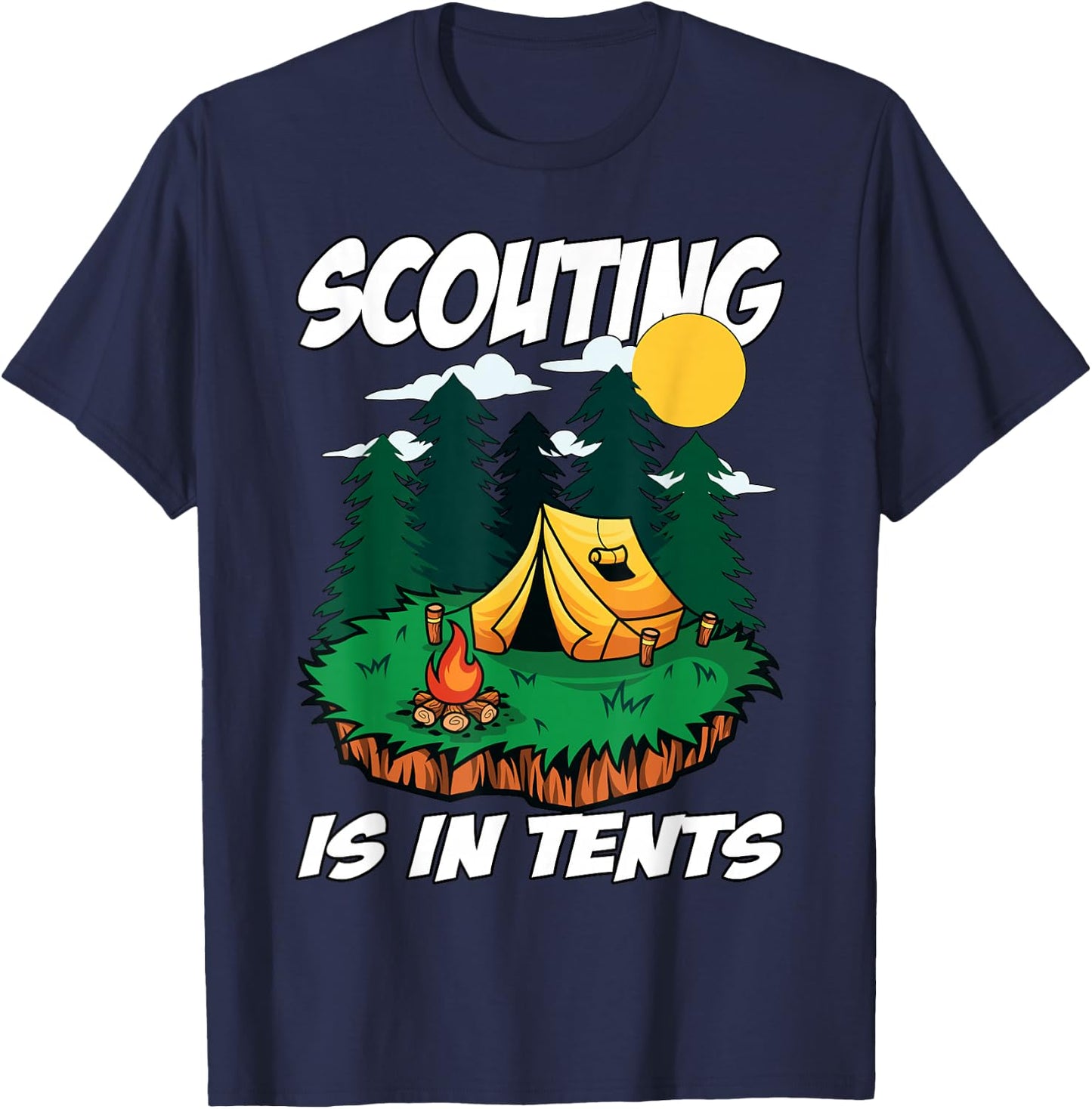 Scouting is in Tents T-Shirt - T-Shirt | Navy