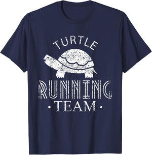 Turtle Running Team Jogging Jogger Run Runner T-Shirt - T-Shirt | Navy
