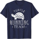 Turtle Running Team Jogging Jogger Run Runner T-Shirt - T-Shirt | Navy