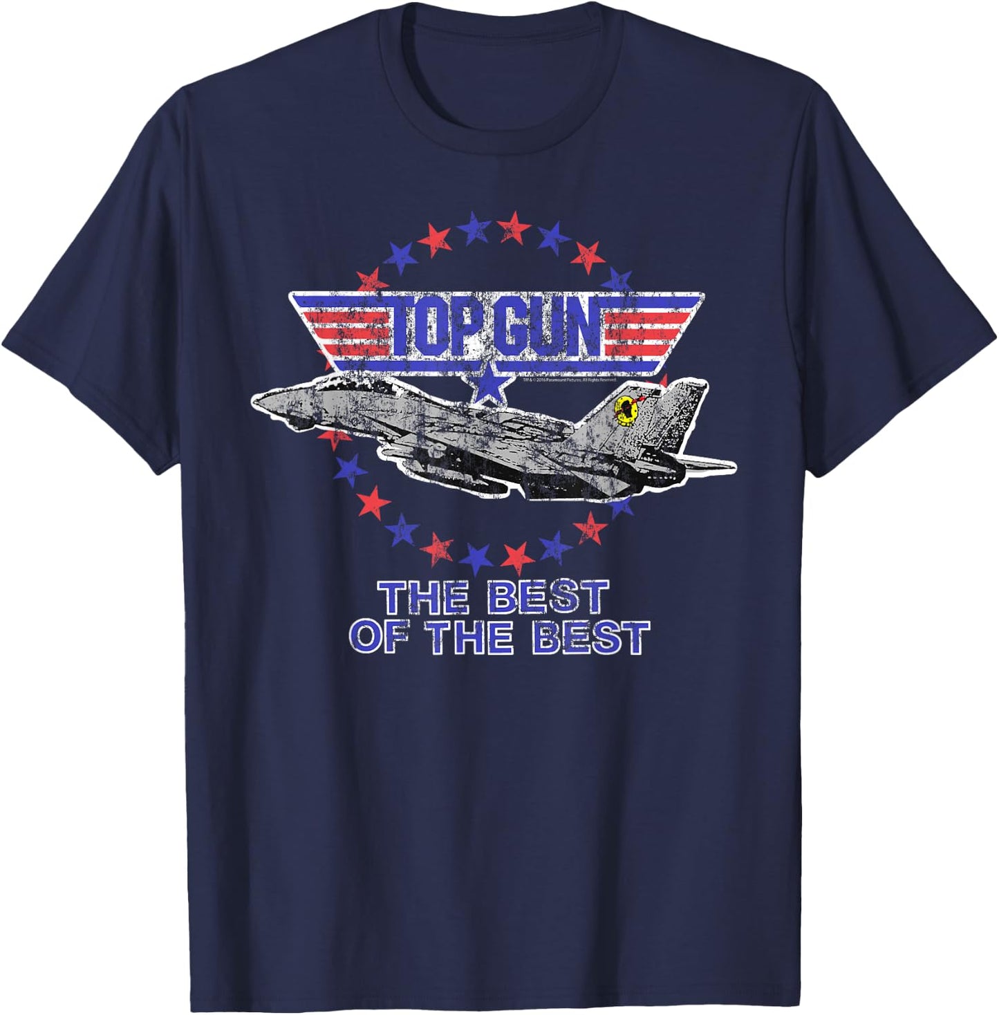 Top Gun The Best of The Best Jet with Logo Action Movie T-Shirt - T-Shirt | Navy
