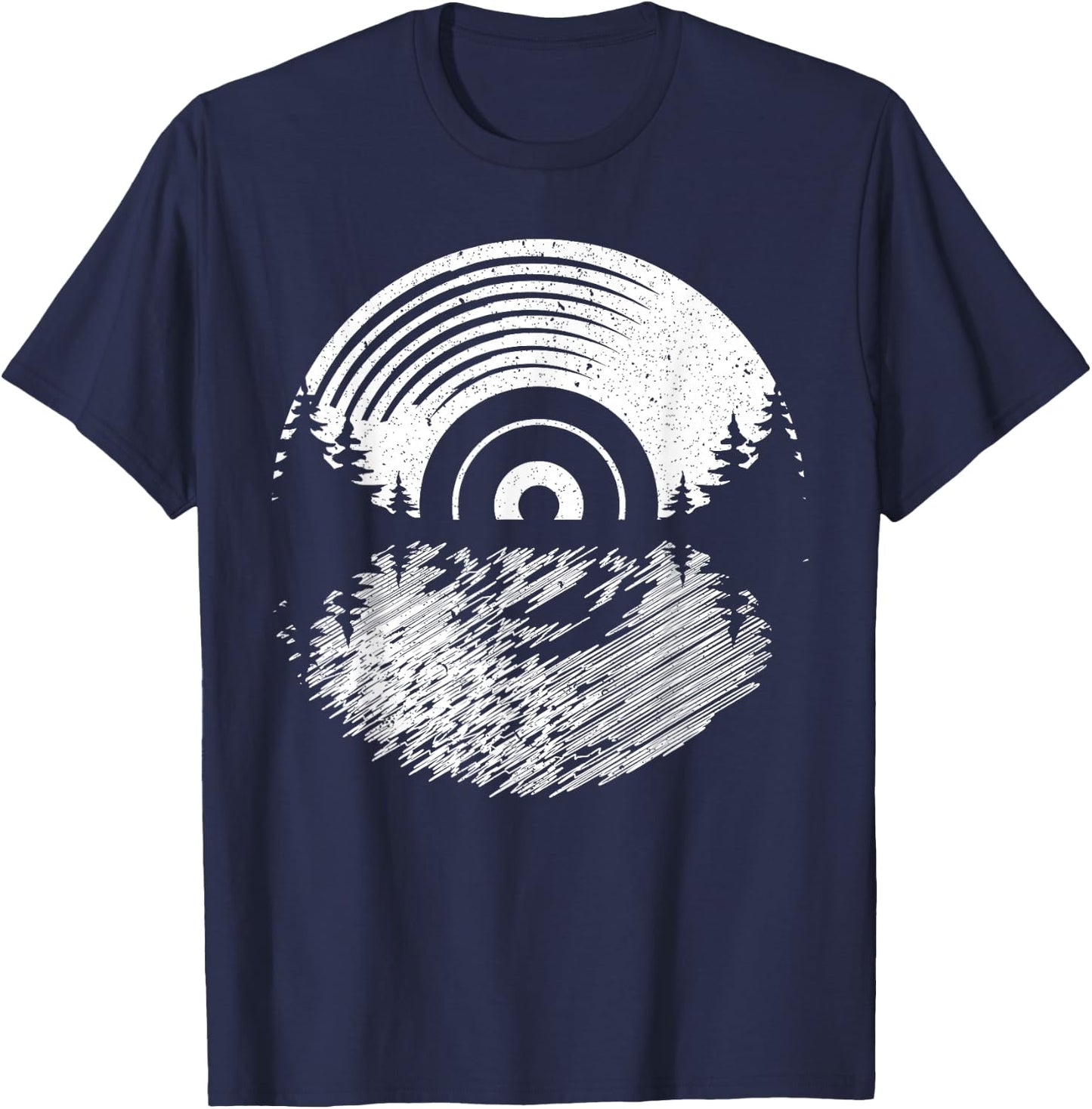 Vinyl Record Album Classic Music Player Lover Audiophile T-Shirt - T-Shirt | Navy