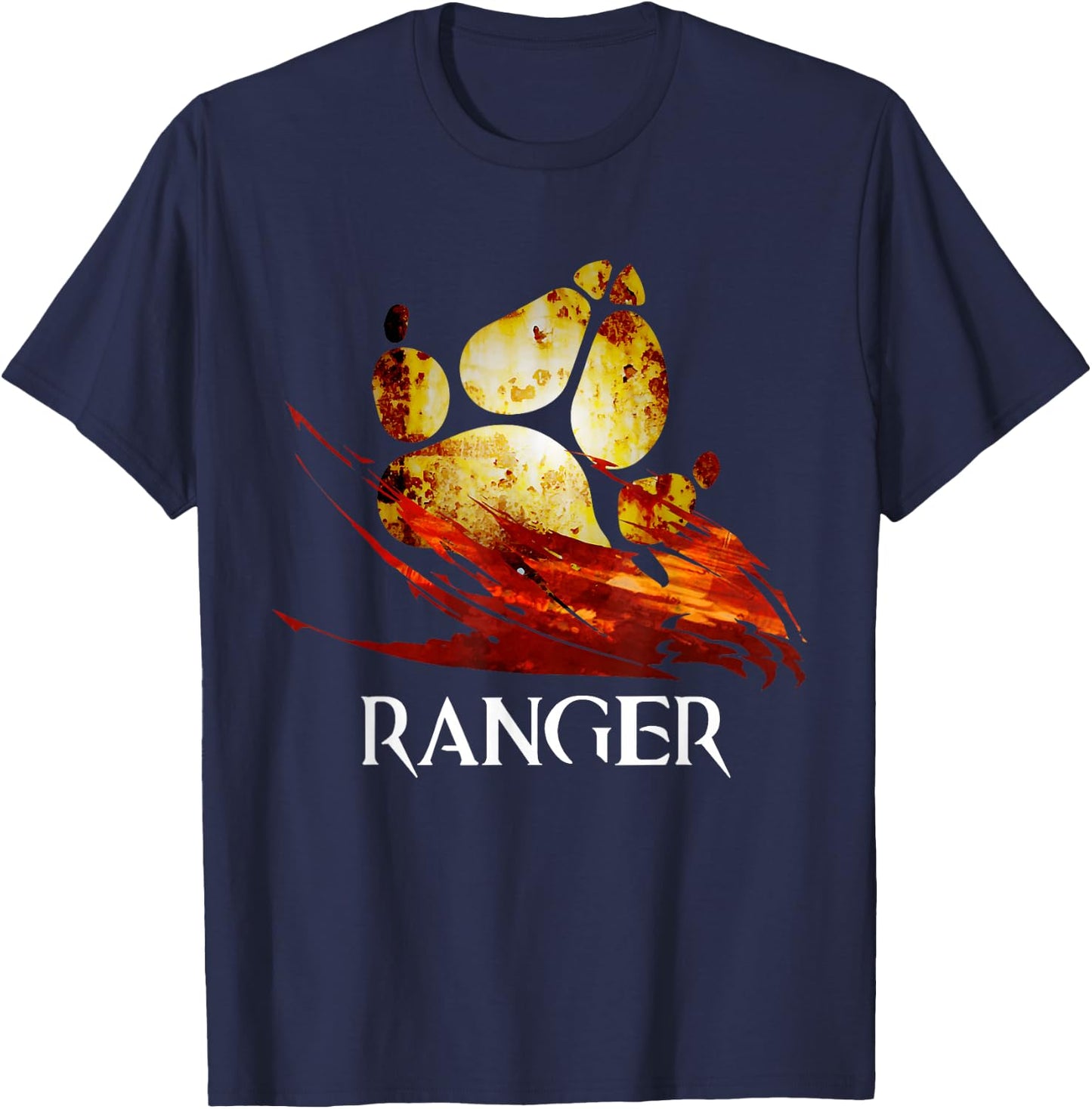 Ranger profession Fantasy medieval Wars MMORPG gamer T-Shirt - T-Shirt | Navy