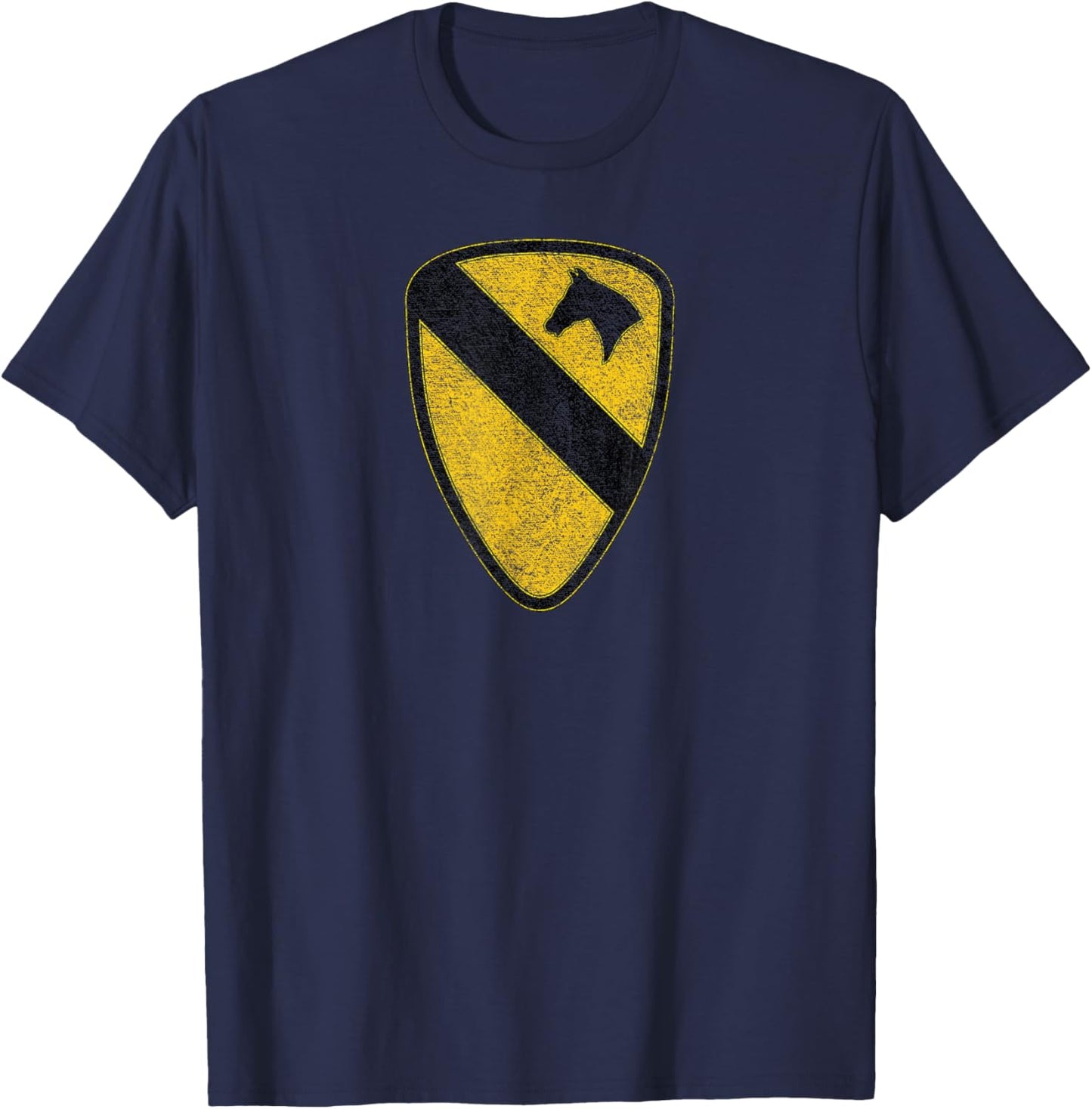 1st Cavalry Division Army First Team Fort Hood Us Usa T-Shirt - T-Shirt | Navy