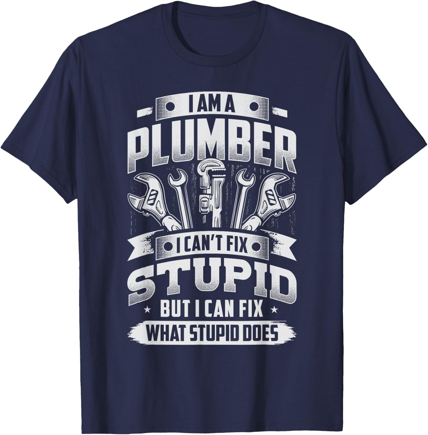 Funny Plumber Men T-Shirt - T-Shirt | Navy