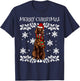 Merry Christmas Setter Irish Ugly Christmas T-Shirt - T-Shirt | Navy