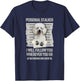 Personal Stalker White Standard Poodle T-Shirt - T-Shirt | Navy