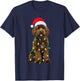Labradoodle Xmas Dog Funny Christmas Women Kids T-Shirt - T-Shirt | Navy