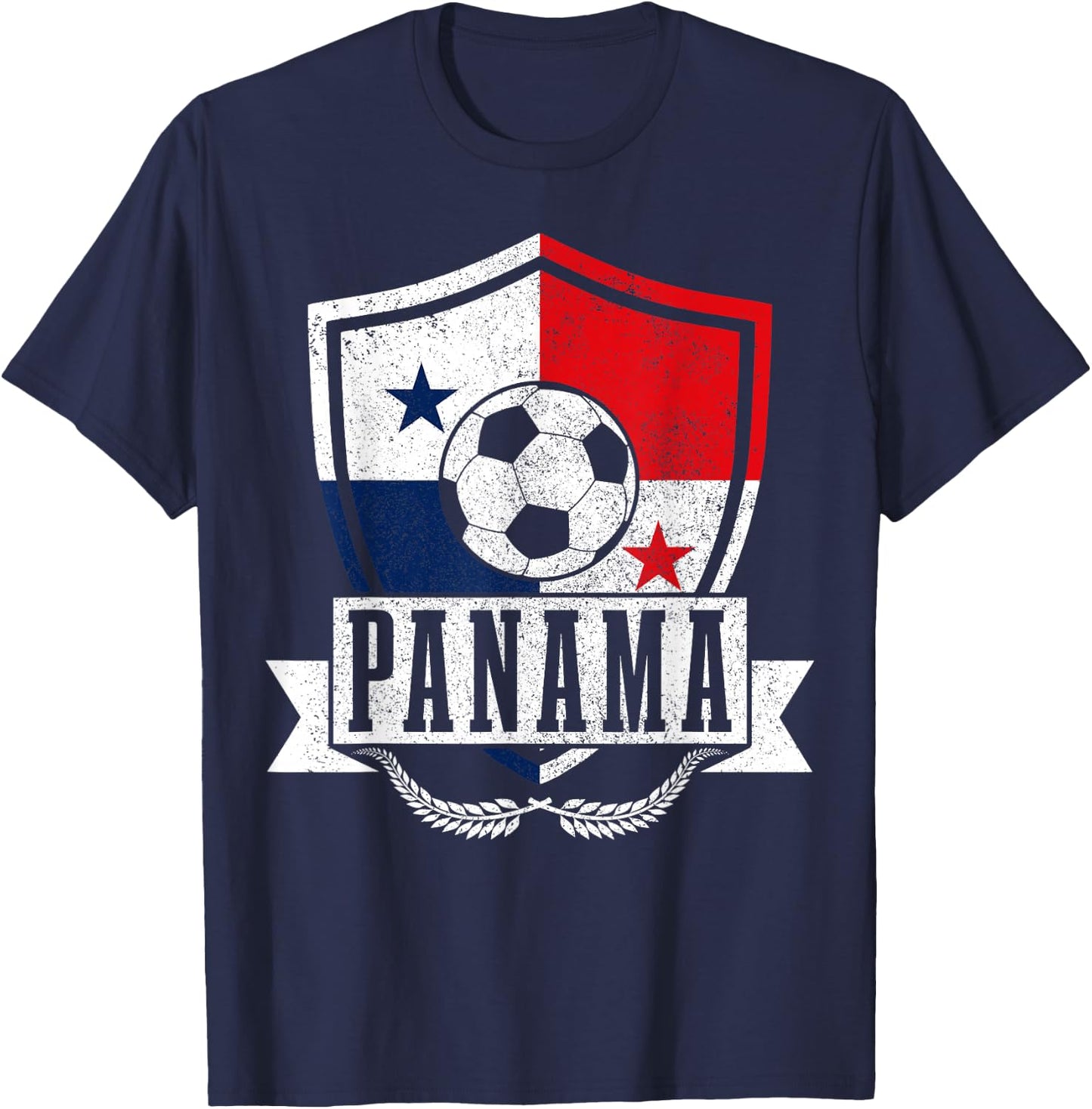 Panama Football Player Flag T-Shirt - T-Shirt | Navy