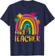 Rainbow Art Teacher Shirt for Artist Teacher Team Men Women T-Shirt - T-Shirt | Navy