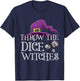 Halloween Throw the Dice Witches Bunco T-Shirt - T-Shirt | Navy