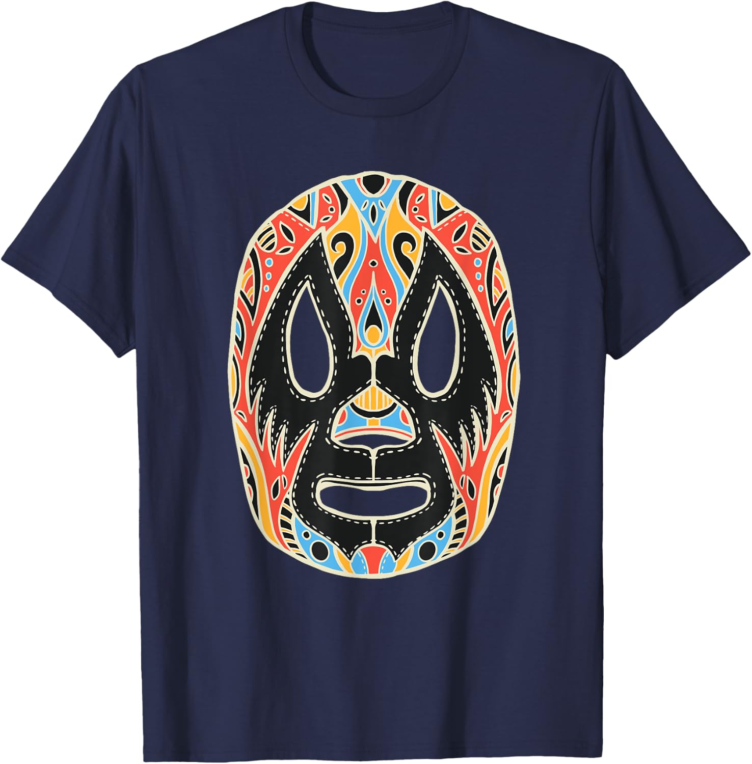 Funny Costume Wrestling Lucha Libre T-Shirt - T-Shirt | Navy