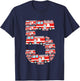 Kids Fire Truck 5th Birthday Boy 5 Year Old Toddler Firefighter T-Shirt - T-Shirt | Navy