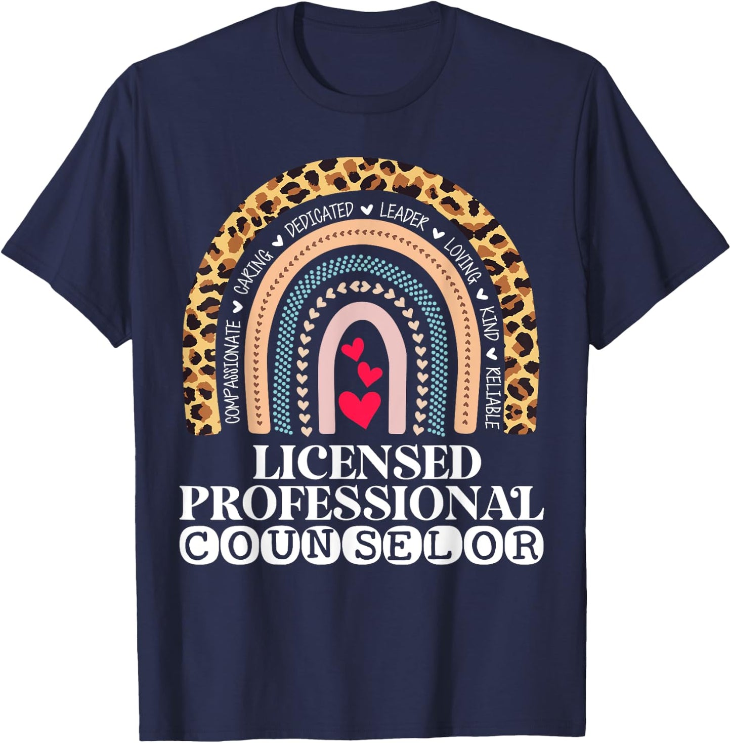 LPC Licensed Professional Counselor School Counseling Office T-Shirt - T-Shirt | Navy