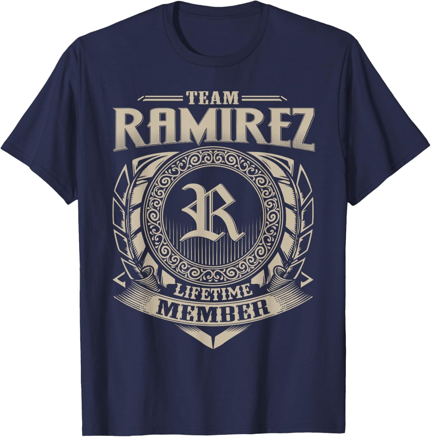 Team RAMIREZ Lifetime Member Vintage RAMIREZ Family T-Shirt - T-Shirt | Navy