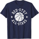 Vintage Bed-Stuy All-Stars Retro Distressed 80s Basketball T-Shirt - T-Shirt | Navy
