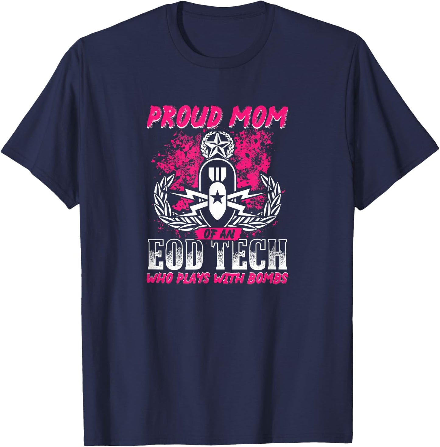 EOD Explosive Ordnance Disposal Master Badge T-Shirt - T-Shirt | Navy