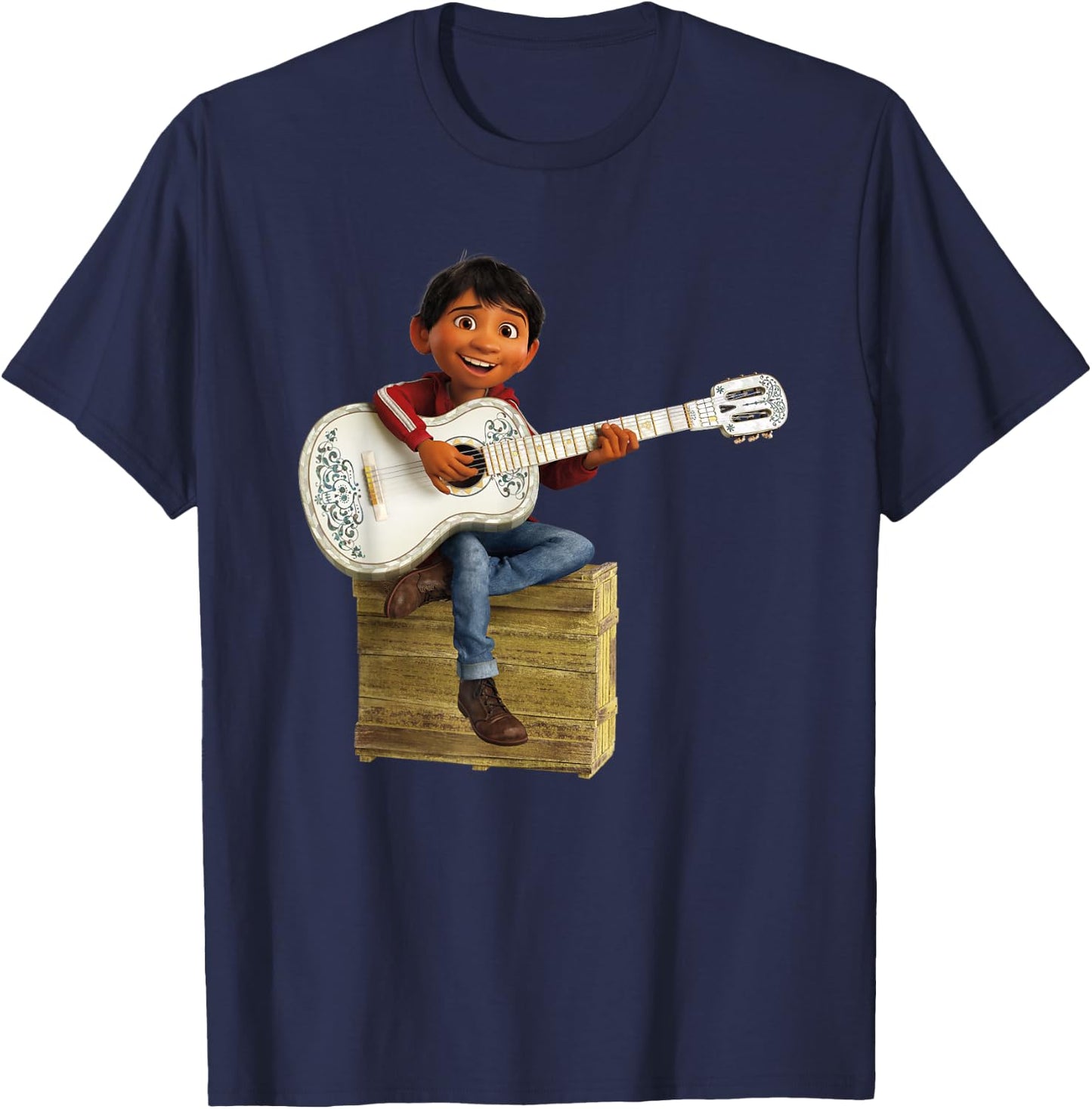 Disney Pixar Coco Miguel Rivera Playing Guitar T-Shirt - T-Shirt | Navy