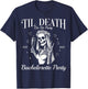 Til Death Do Us Party Retro Halloween Bachelorette Matching T-Shirt - T-Shirt | Navy