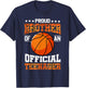 Proud Brother Of An Official Teenager Shirt Basketball Bro T-Shirt - T-Shirt | Navy