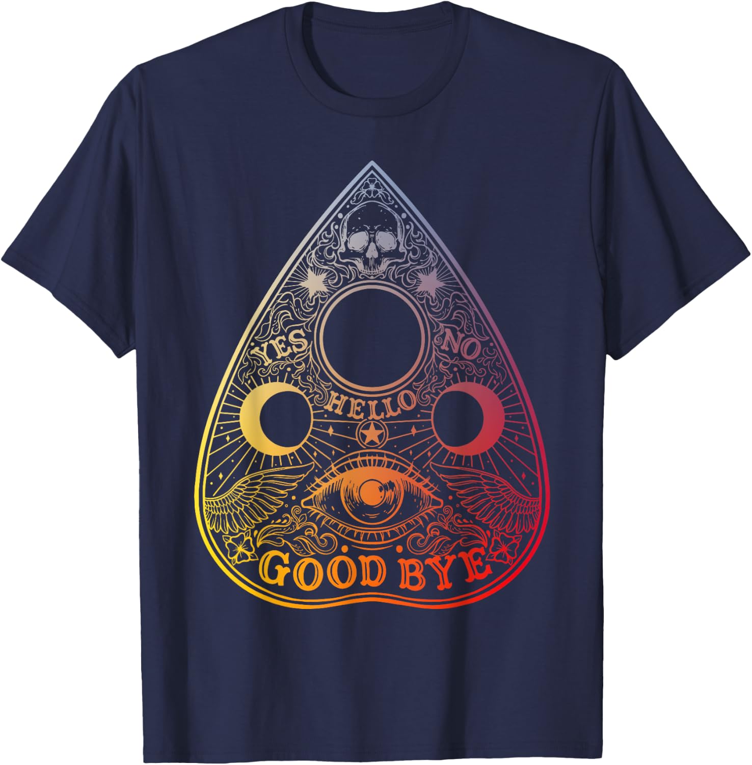 Ouija Board Planchette Gothic Paranormal Halloween Costume T-Shirt - T-Shirt | Navy