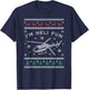 Helicopter Ugly Christmas Sweater , Heli Pilot T-Shirt - T-Shirt | Navy