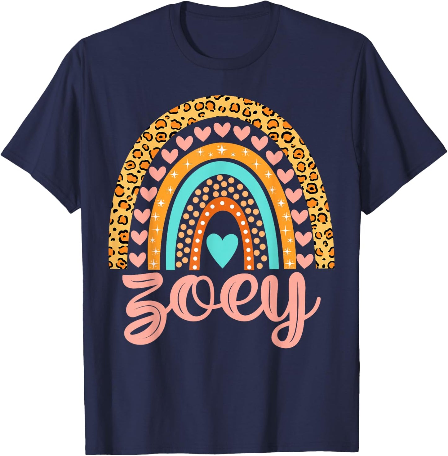 Zoey Zoey Name Birthday Shirt Gift T-Shirt - T-Shirt | Navy